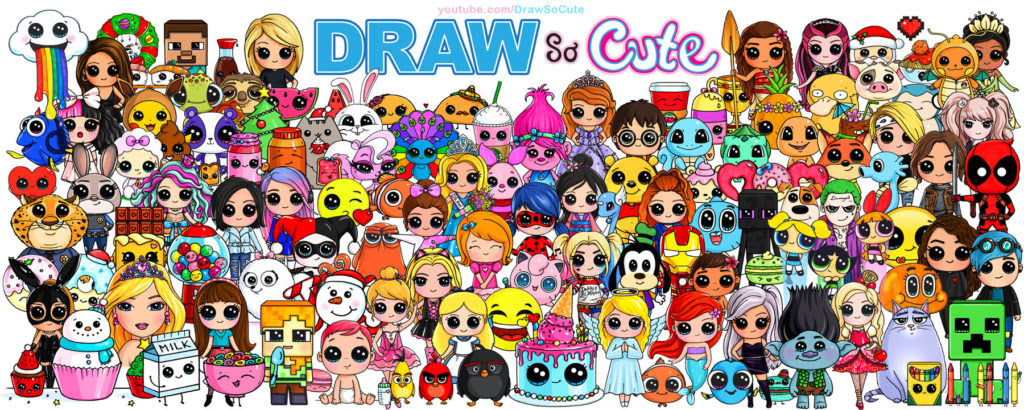 2nd Anniversary Character Drawing Poster Draw So Cute