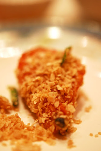 Fried Prawns with oats in french style - DSC_8359
