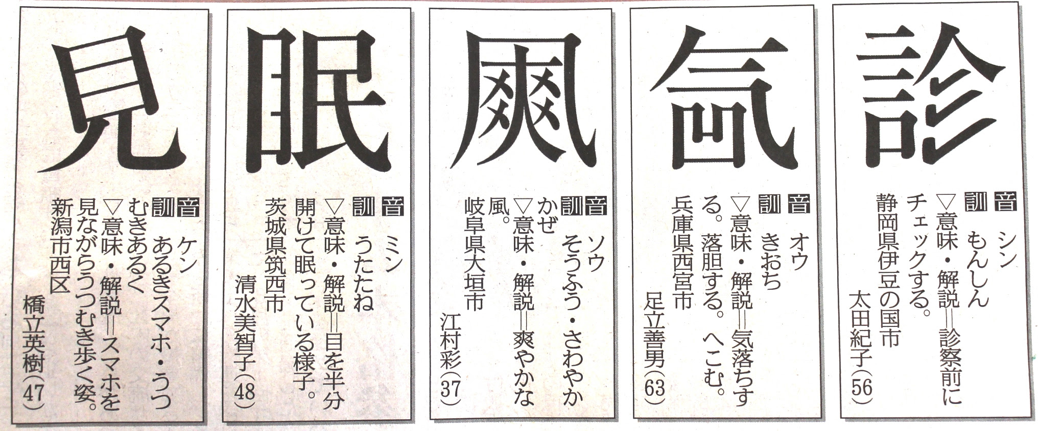 第5回創作漢字コンテスト発表 M Kラボラトリーズ