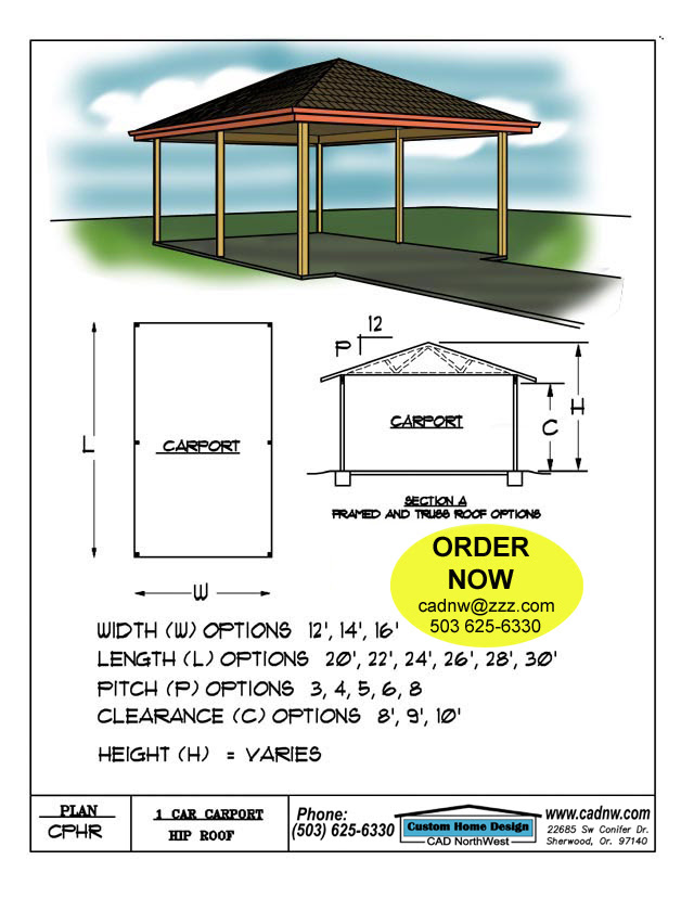 one car hip roof carport this simple and inexpensive one car hip roof 