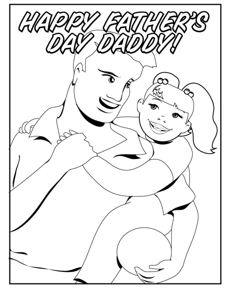 free printable fathers day cards for kids to color coloring home