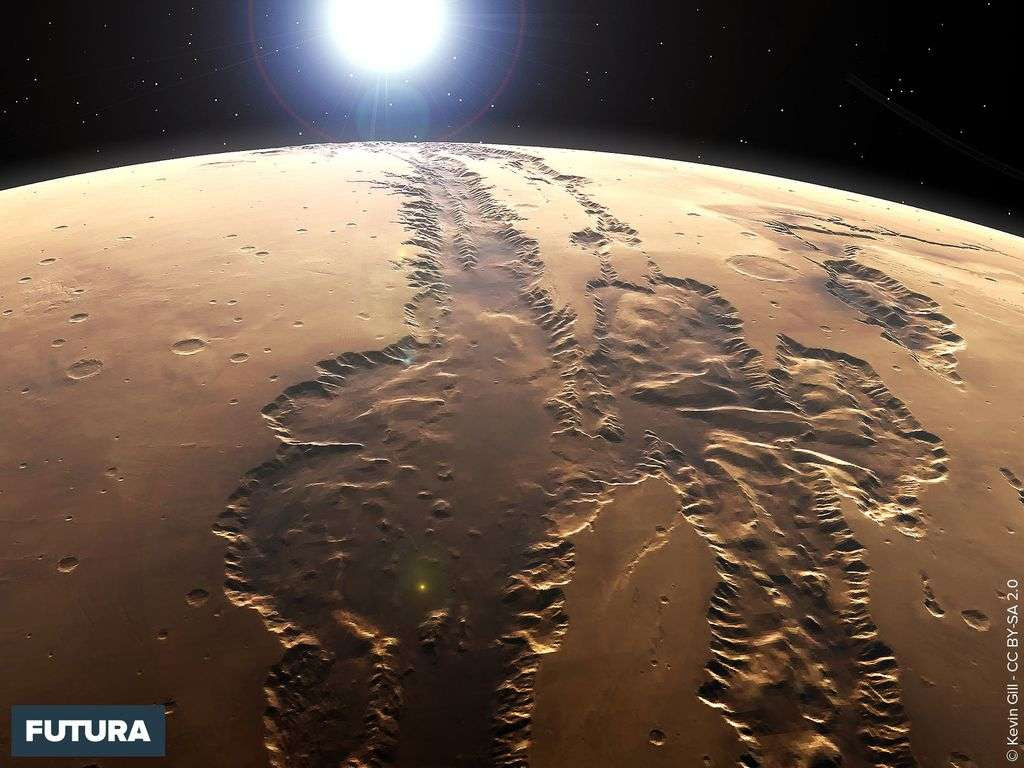 Fond d cran Vue de Mars Valles Marineris Fond d cran Vue de Mars Valles Marineris