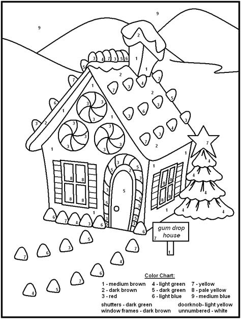  christmas color by numbers best coloring pages for kids christmas