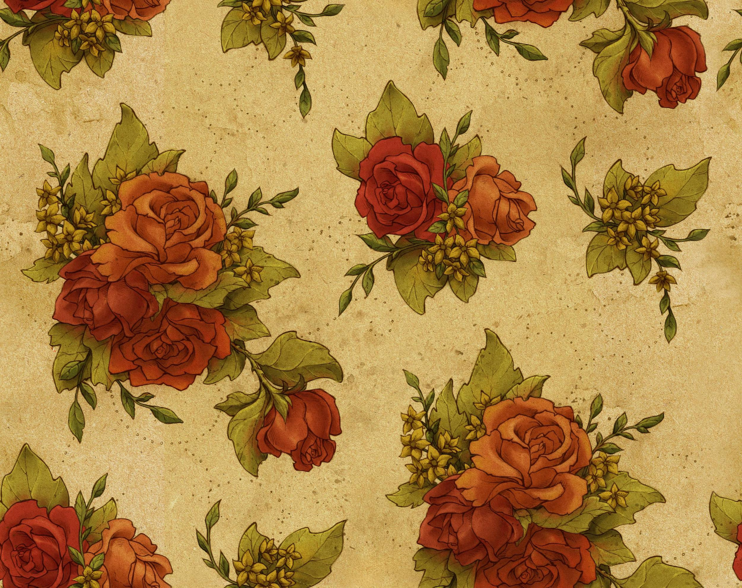simple flower drawings wallpaper