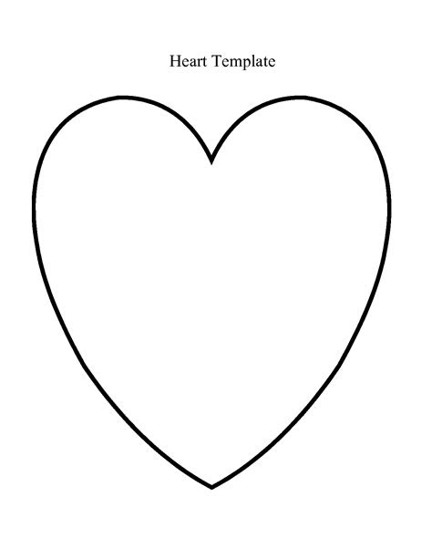  heart template heart template heart box template printable heart