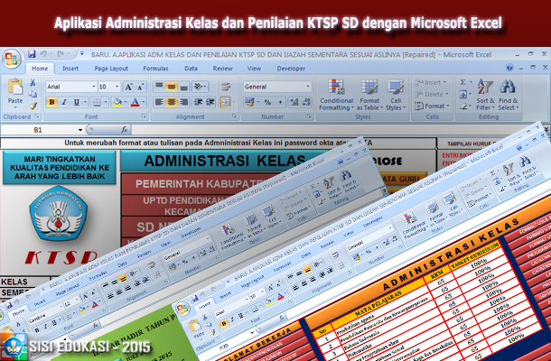 [File Pendidikan] Aplikasi Manajemen Kelas Terbaru Dan Evaluasi Ktsp Sd
Memakai Microsoft Excel