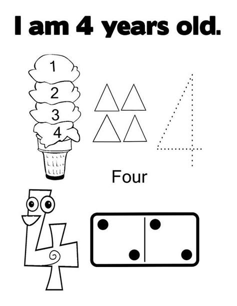  4 year old worksheets kids learning activity 4 year old activities