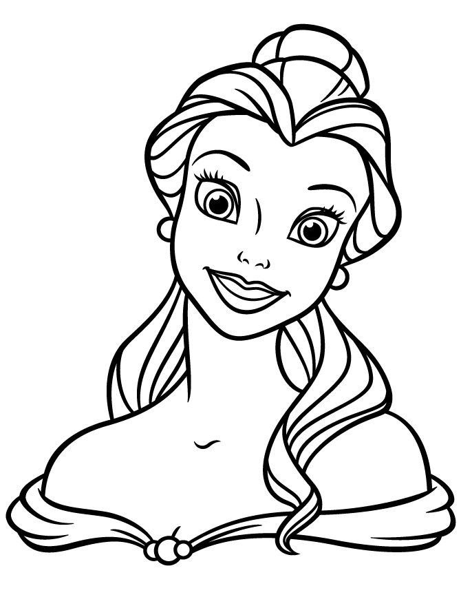 easy disney princess coloring pages - Clip Art Library