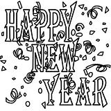 Free Happy New Year coloring pages for kids.