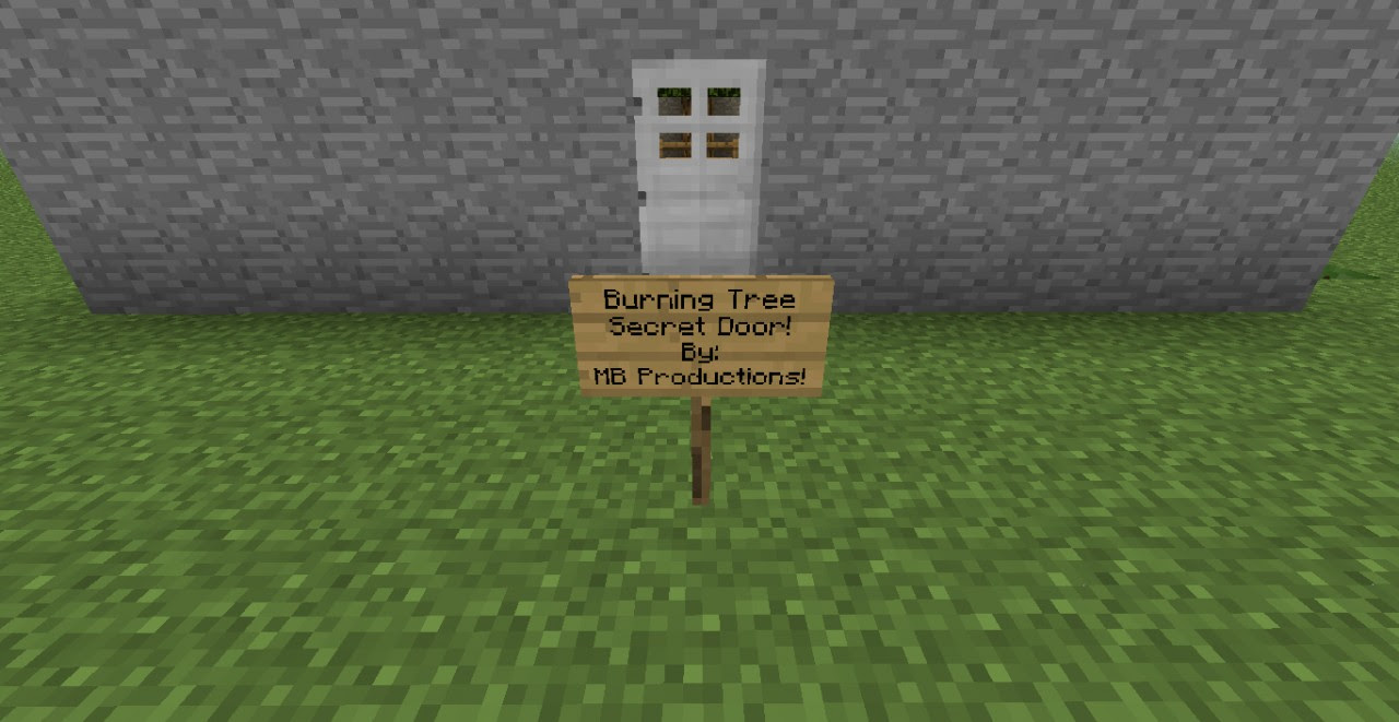Burning Tree Secret Door! Minecraft Project