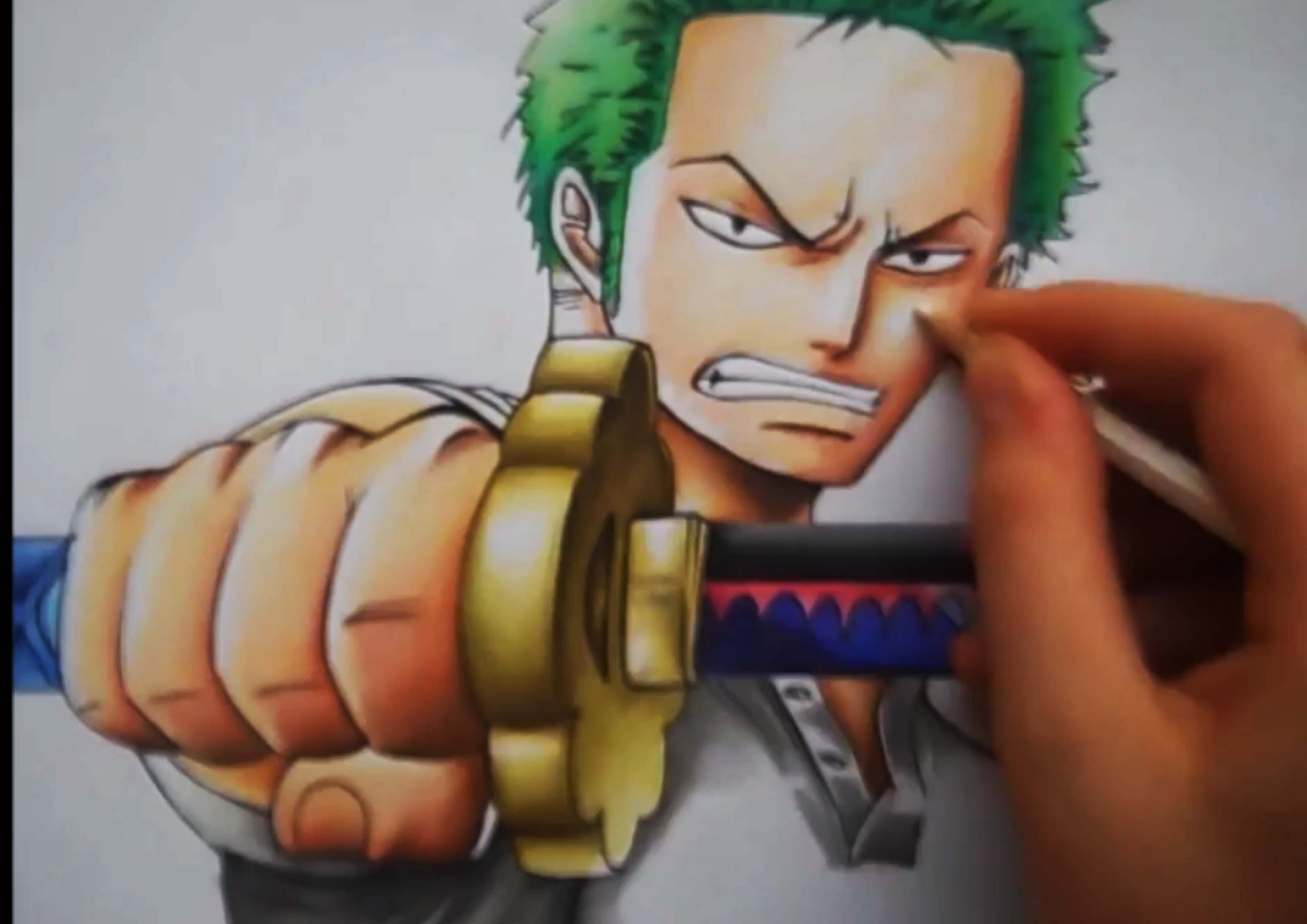 3000x2121 Drawing Zoro From One Piece