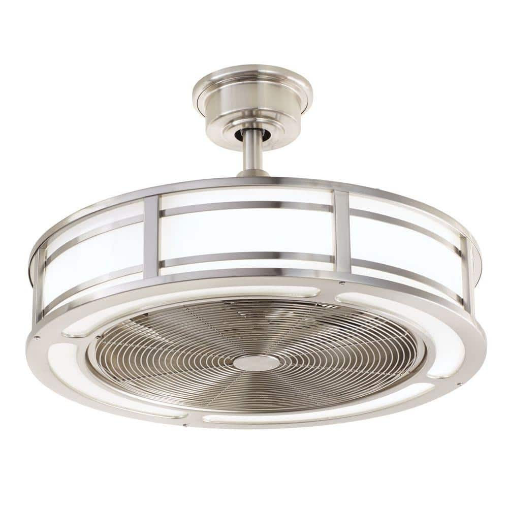 Home Decorators Collection Brette 23 in. LED Indoor/Outdoor  interior design, home interior catalog, interior decoration, interior design ideas, and home design Drum Style Ceiling Fan 1000 x 1000