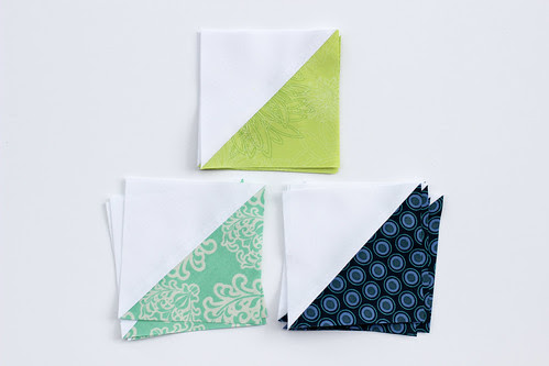 Half-Square Triangle Block of the Month September Quilt Block Tutorial - In Color Order