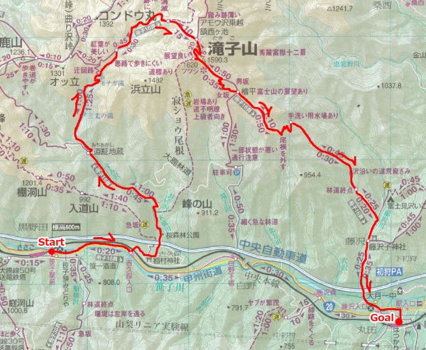 16 01 10 滝子山 ルイのパパさん日記 山歩き編