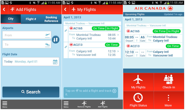 air canada app for android released in beta, now available