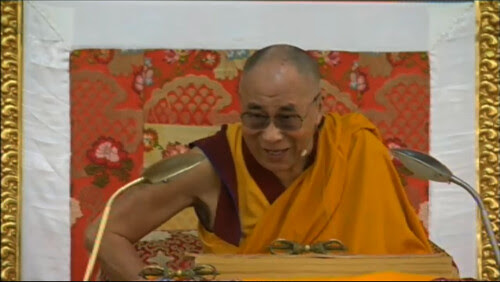 Laughing, His Holiness the Great 13th Dalai Lama teaching, 18 Great Stages of the Path Commentaries, webcast, Dharamasala, India by Wonderlane