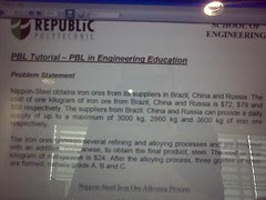 Problem Based Learning symposium at Republic Poly (10-12 Jun 09)