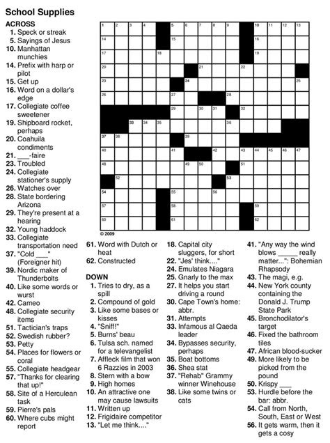  free printable crossword puzzles for seniors crossword puzzles such as