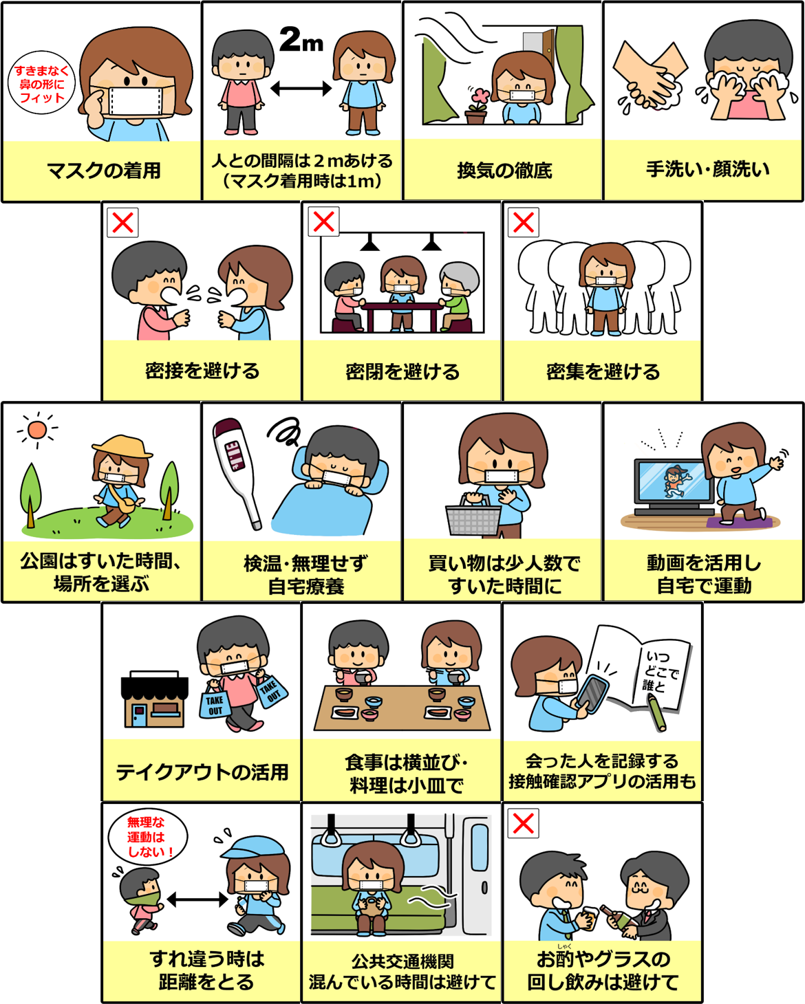 感染予防のための新しい生活様式の実践にご協力ください 草加市役所