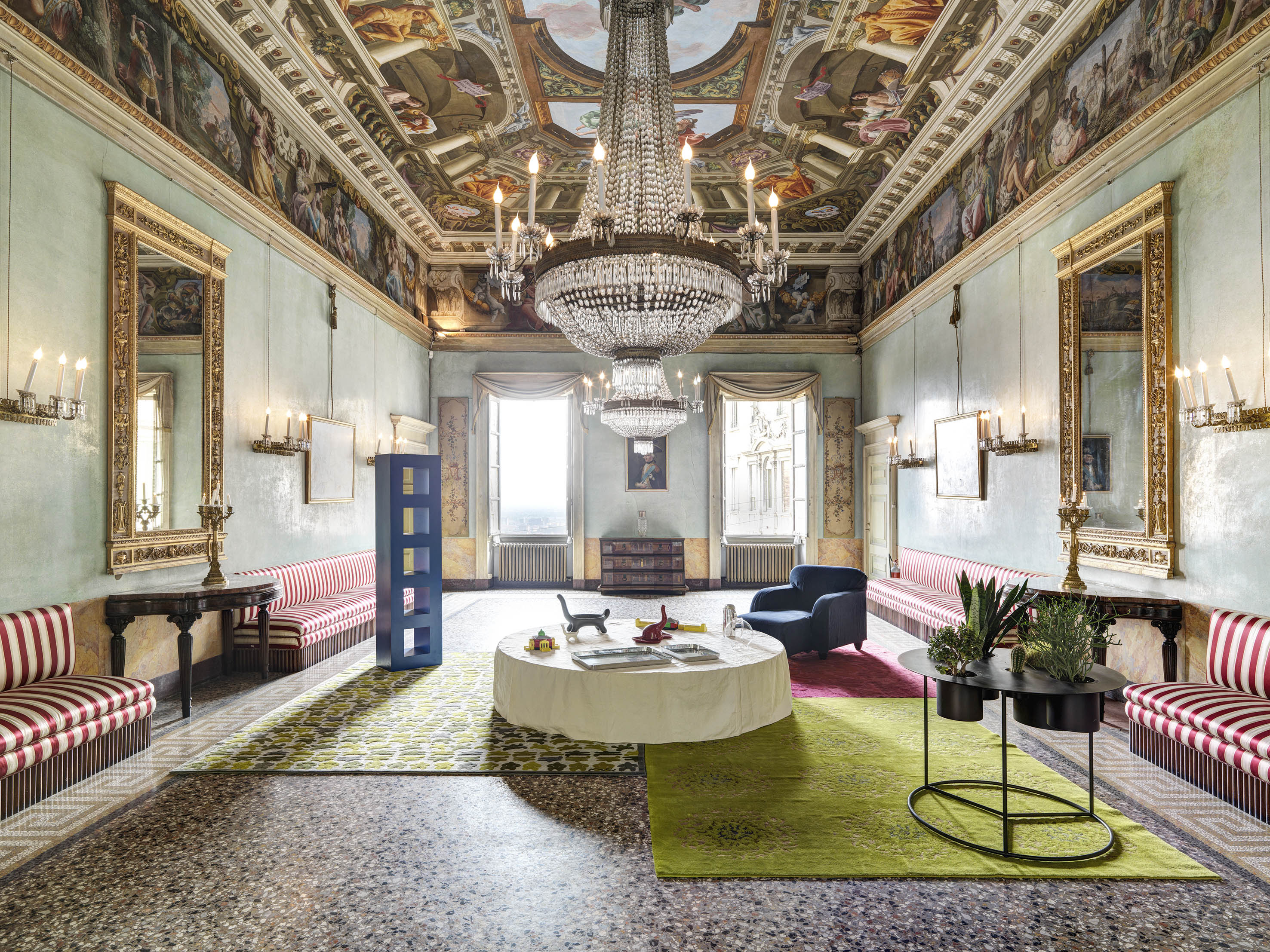 Palazzo Moroni. Allestimento di Aldo Cibic, edizione 2014. Foto Ezio Manciucca