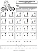 Free Hamster Multiplication Worksheets | multiplication.com
