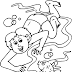 Swimming Pool Coloring Pages For Kids / Color this picture of kids playing at the pool during the summer season.