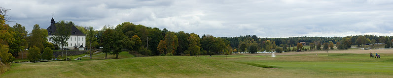Golfing at the old castle