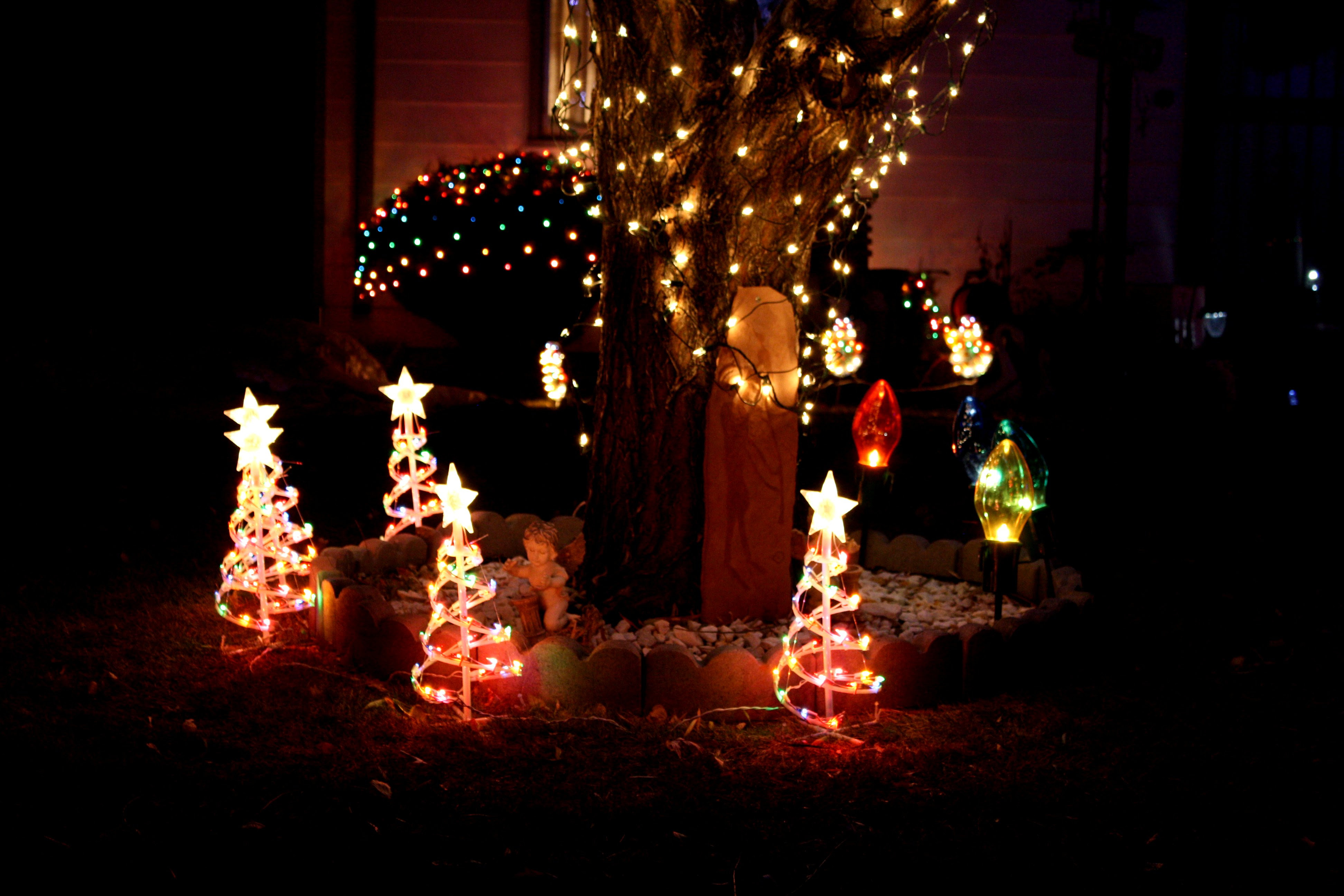 Lighted Christmas Yard Decorations Picture  Free 