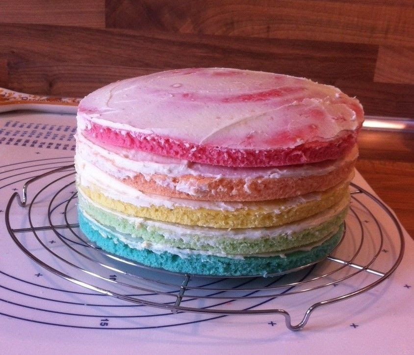 Rainbow Cake Ou Gateau Arc En Ciel Les Passions De Melinda