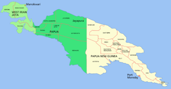 Papua New Guinea shares the island of New Guin...
