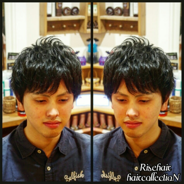 ミックスパーマ 郡山市 メンズサロン Risehair 男のための男の床屋