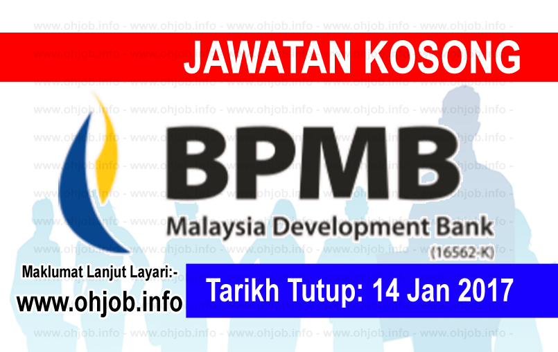 Jawatan Kerja Kosong Bank Pembangunan Malaysia Berhad logo www.ohjob.info januari 2017