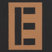 Stencil Letter  E