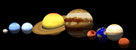 Our solar system has nine planets.