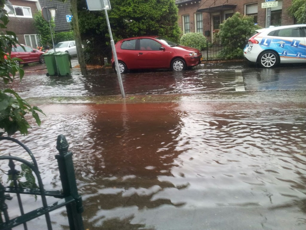 Regen,wateroverlast, Hilversum