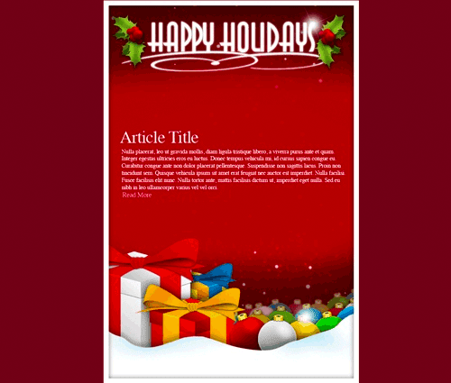 6 Happy Holidays Email Template Images Holiday Emailtemplates Happy Holiday Business Email Template And Free Christmas Email Template Newdesignfile Com
