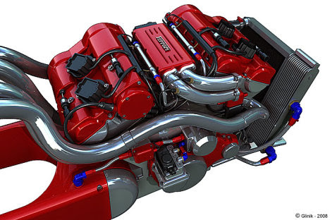 ferrari v4 engine