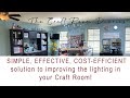 Craft Room Lighting : Craftaholics Anonymous Craft Room Tour / Daylight un1072 naturalight hobby floor lamp.