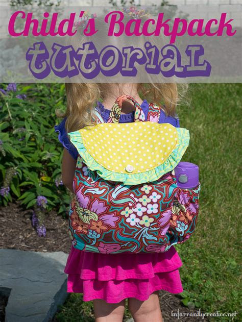 diy childs backpack sewing tutorial infarrantly creative