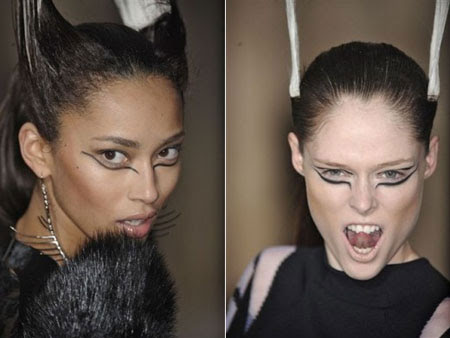 Mugler Paris Fashion Week, Mugler makeup