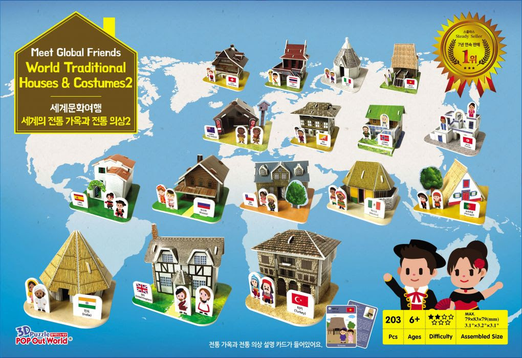 Mini World Traditional House Costume 2 Scholas
