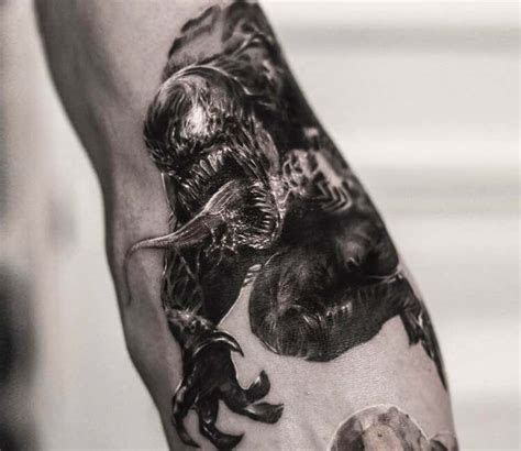 venom symbiote tattoo  bro studio post
