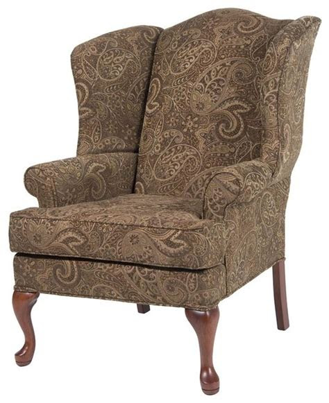 paisley coco wing  chair traditional armchairs