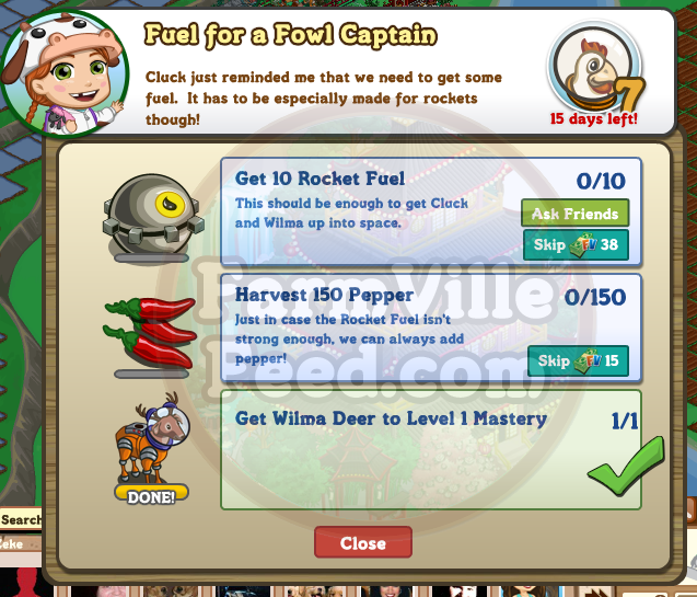 Fuel for a Fowl Captain Quest Fuel for a Fowl Captain Quest