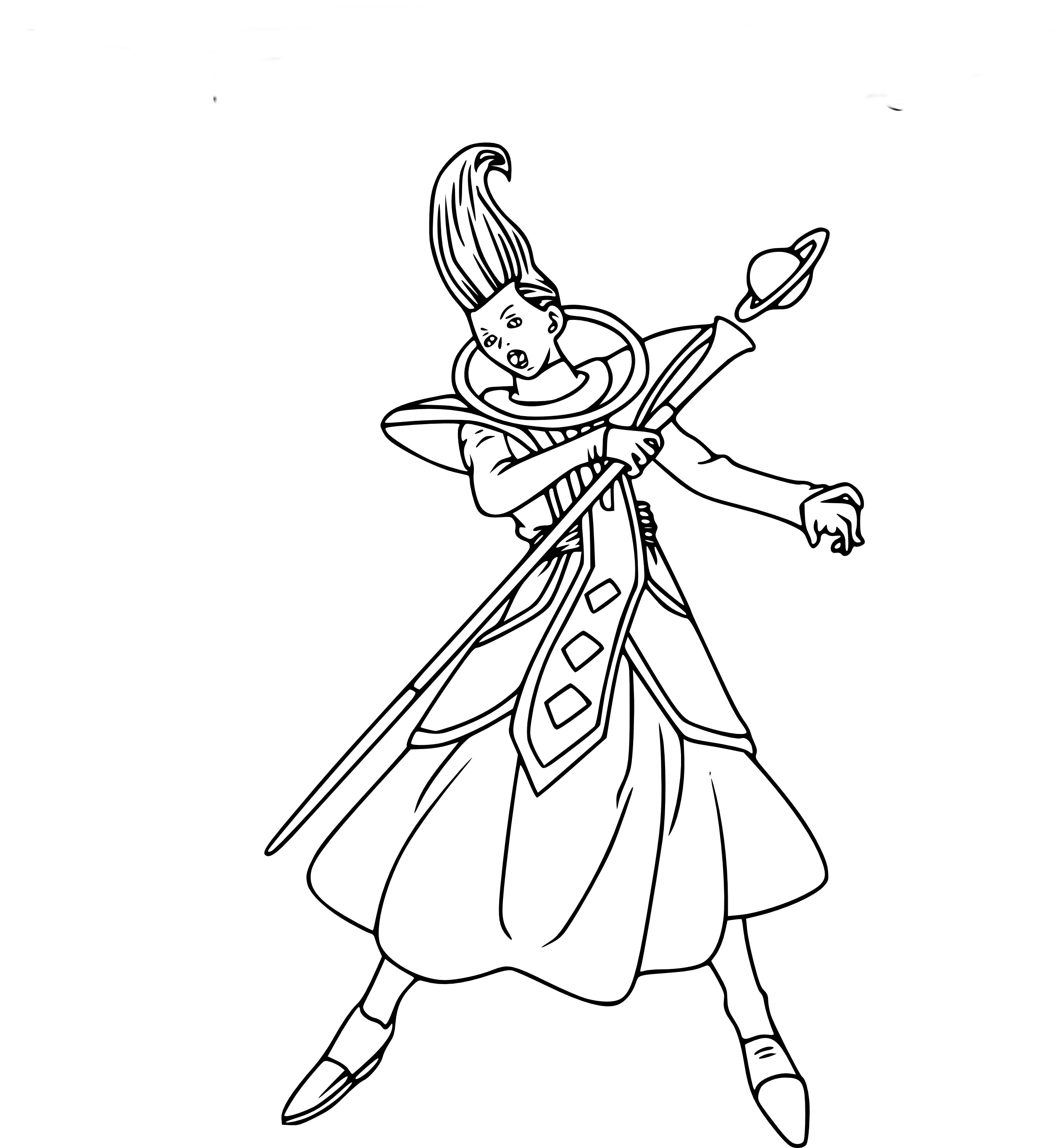 Coloriage Whis Dragon Ball Z