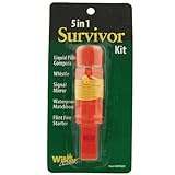 Hikers 5-in-1 Survival Kit (Whistle, Compass, Mirror, Matchbox, Flint)