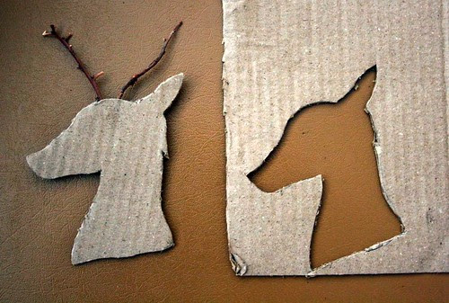cardboard reindeer