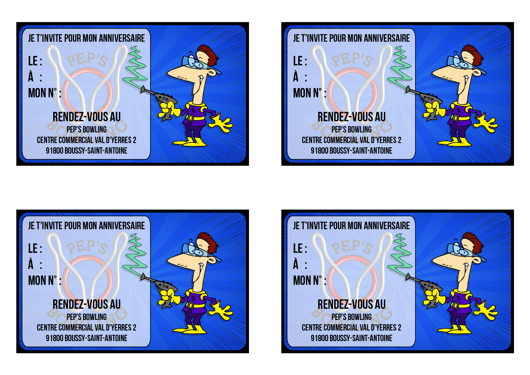 Anniversaires Enfants Pepsbowling Fr