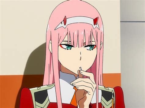 desktop wallpaper curious darling   franxx anime