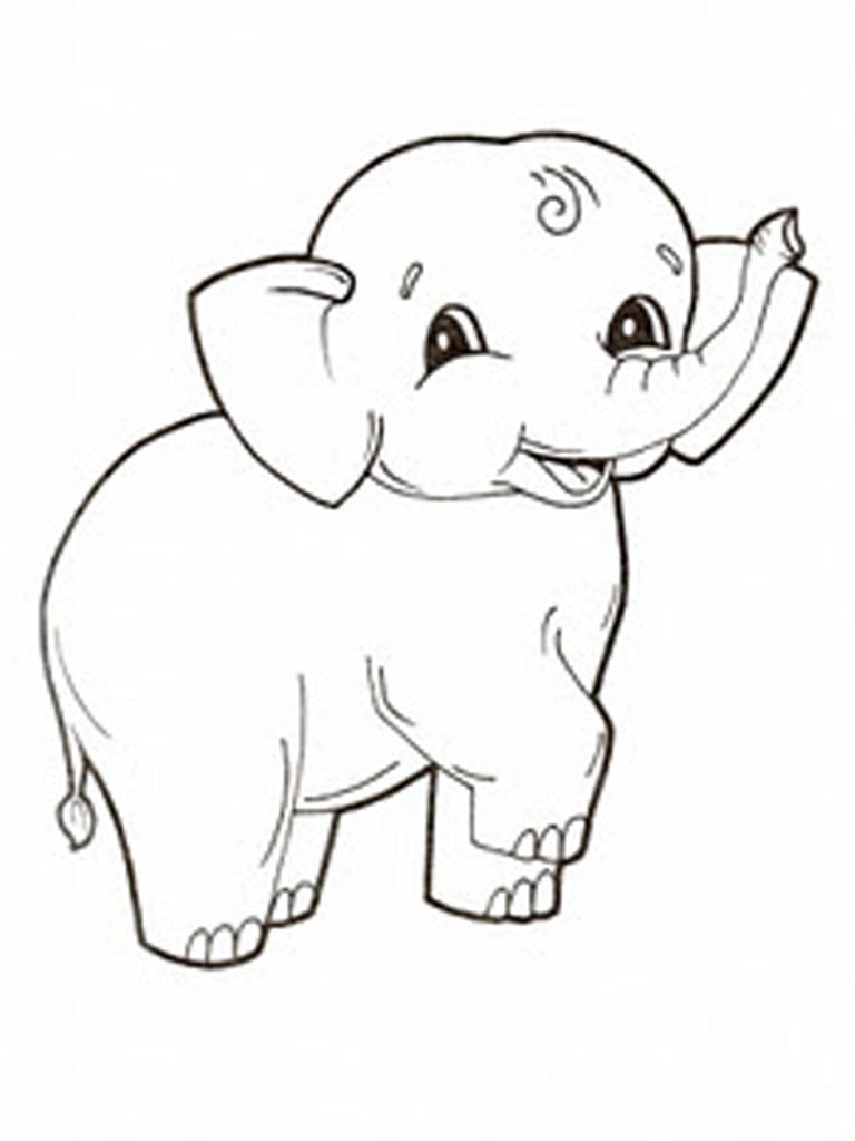 Download Baby elephant coloring pages to download and print for free